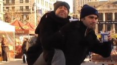 Mark Malkoff Gets Carried in New York City