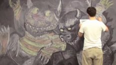 Jamin's Crazy Chalk Drawing: Where The Wild Things Are