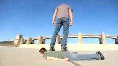 Human Skateboard
