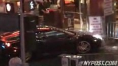 Nicolas Cage Stunt Driver Wrecks Ferrari In Times Square