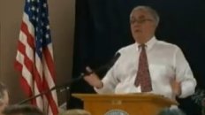 Barney Frank Confronts Woman at Town Hall