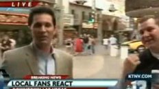 TV Reporter Slaps Fan During "Michael Jackson" Story
